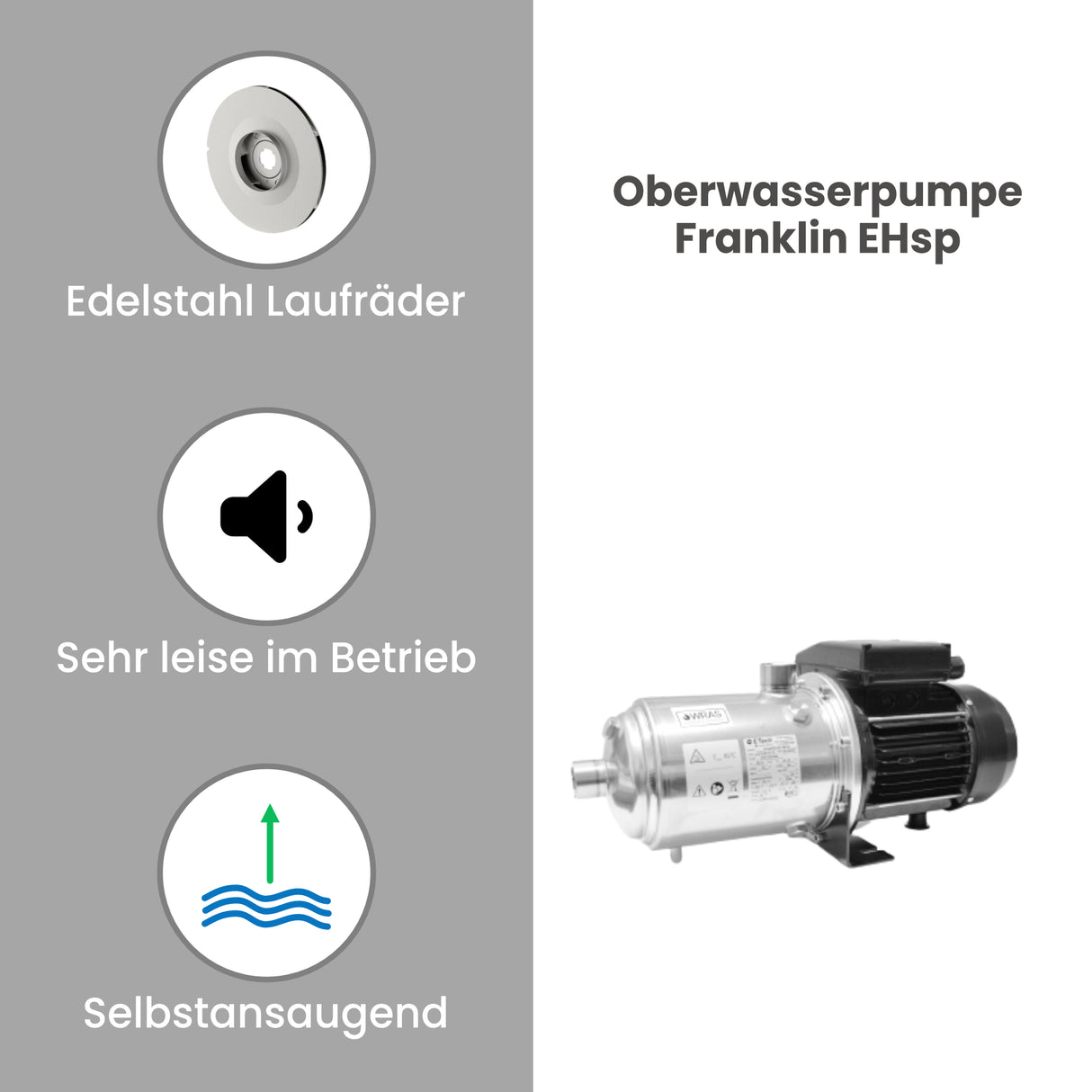 Oberwasserpumpe Franklin EHsp - Pumpenland