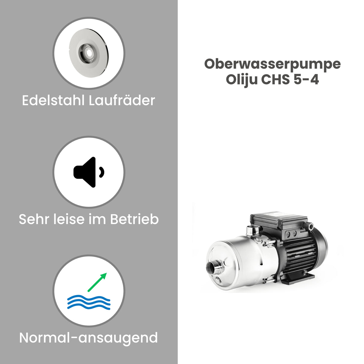 Oberwasserpumpe Oliju CHS 5-4.80.3 - Pumpenland