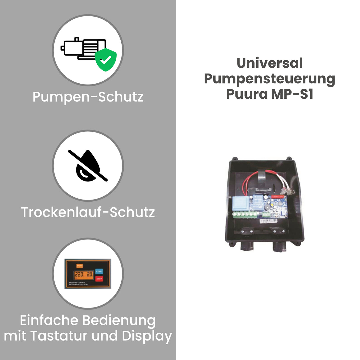 Pumpensteuerung Puura MP-S1 Plus - Pumpenland