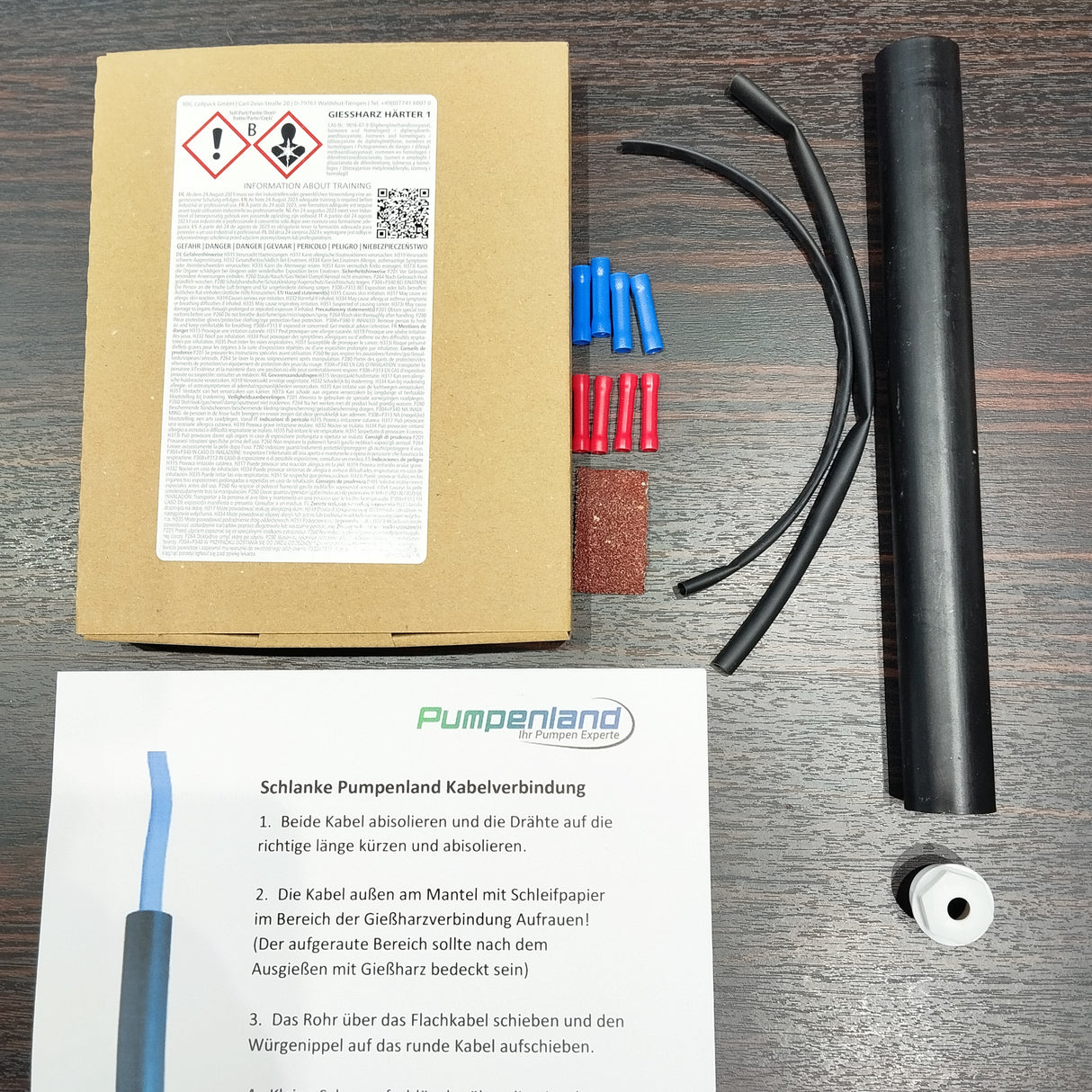 Schlanke Gießharz Kabelverbindung - Pumpenland