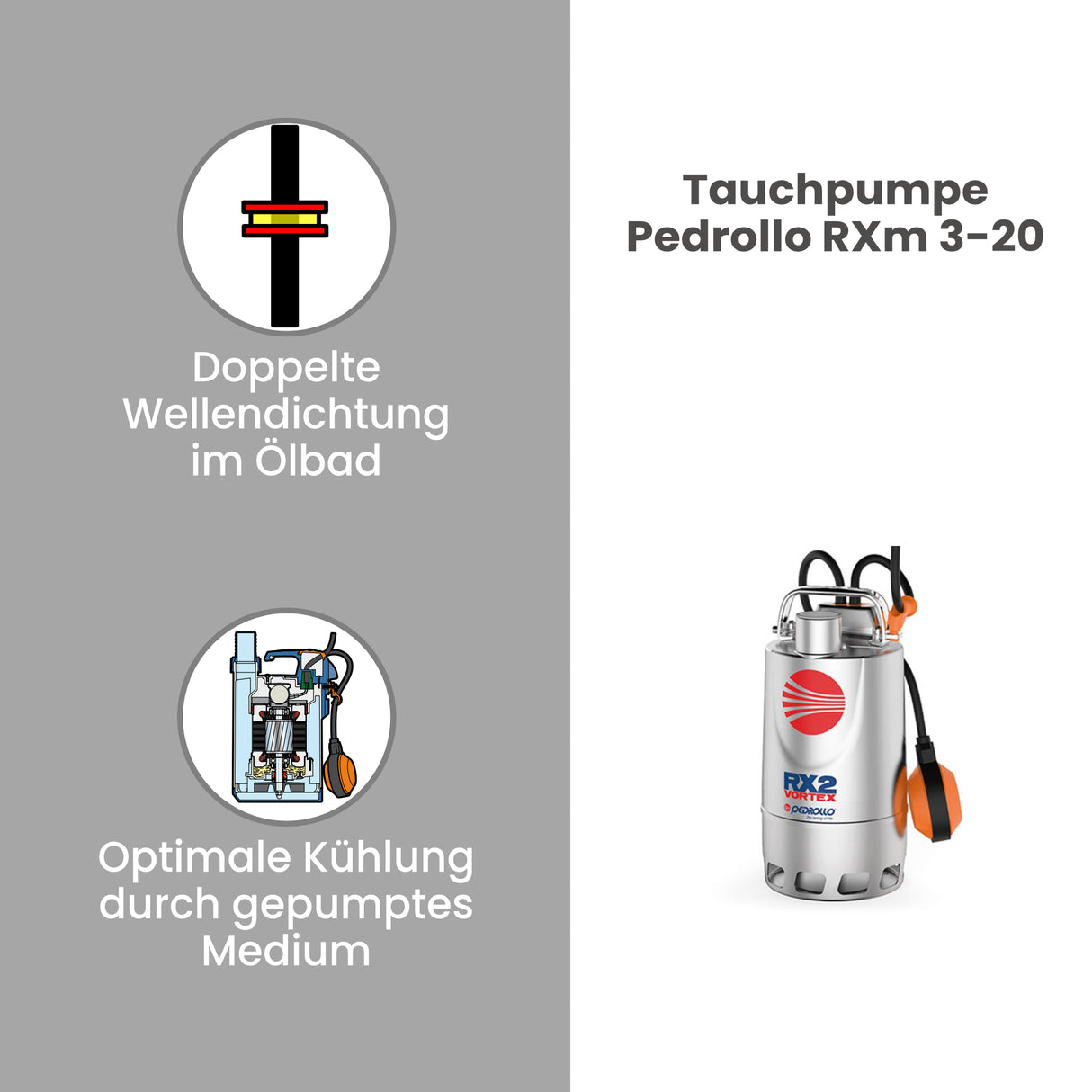 Tauchpumpe Pedrollo RXm 3-20 - Pumpenland