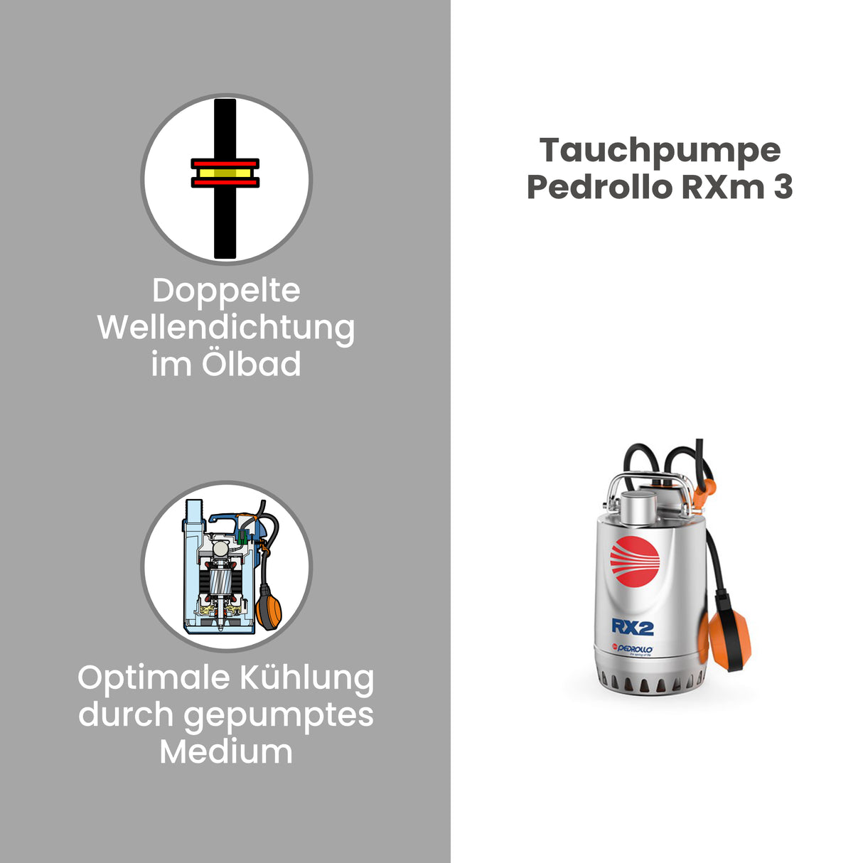 Tauchpumpe Pedrollo RXm 3 - Pumpenland