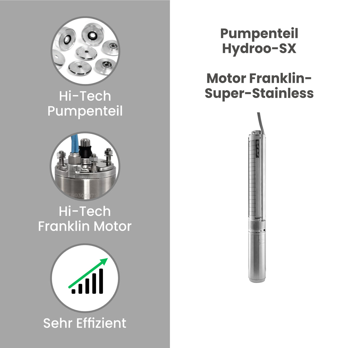 Tiefbrunnenpumpe Franklin SX 3-22 - Pumpenland