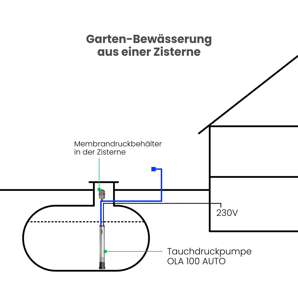 Zisternenpumpe IBO OLA 100 AUTO - Pumpenland