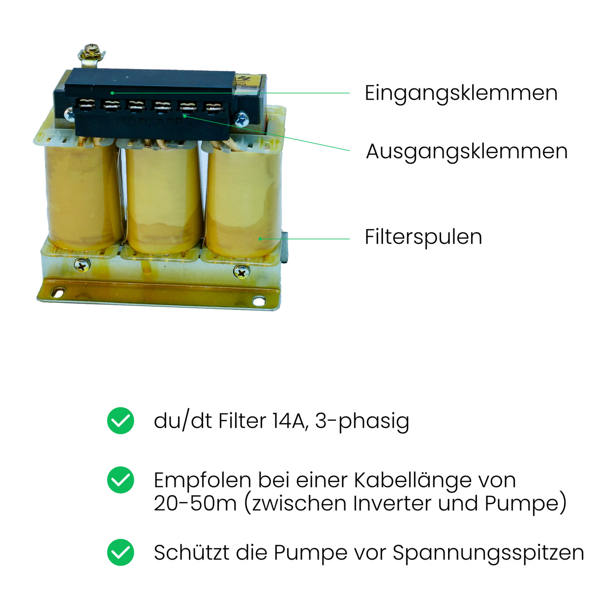 Ausgangsfilter Nastec du/dt Filter 14A