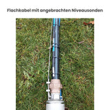 Flachkabel mit angebrachten Niveausonden