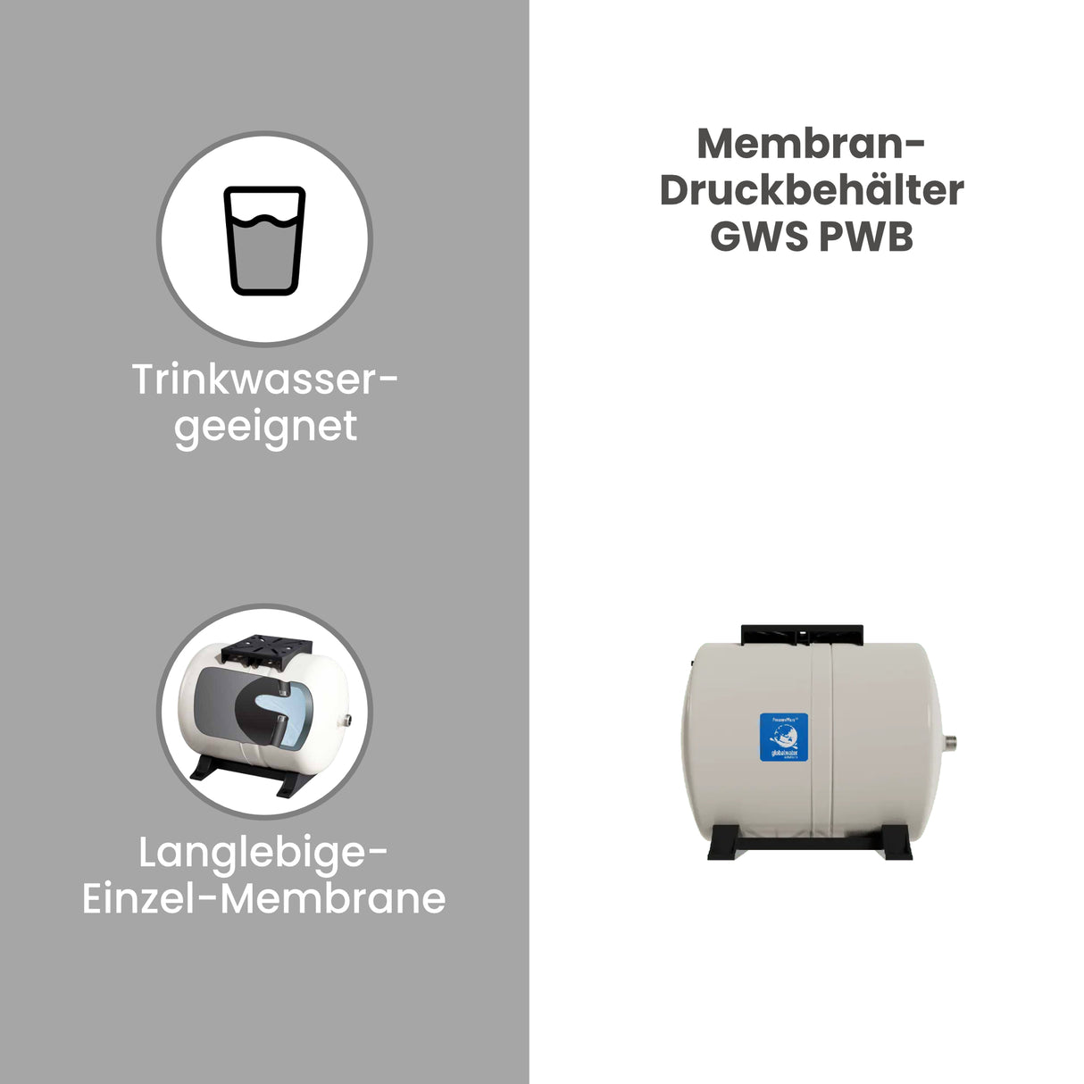 Membran Druckbehälter GWS PWB-60LH