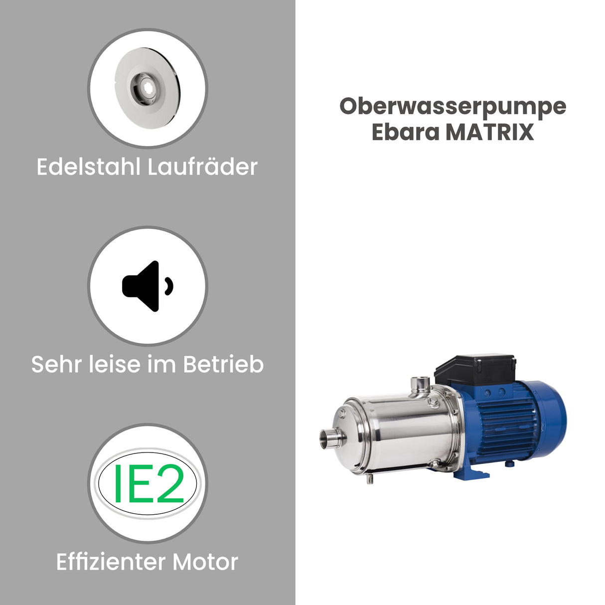 Oberwasserpumpe Ebara Matrix 3-4, 60Hz