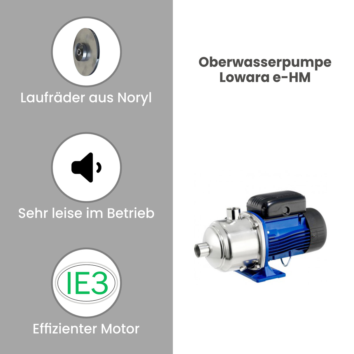 Oberwasserpumpe Lowara 5HM05P11T