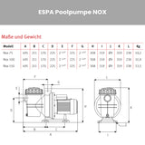 Poolpumpe ESPA NOX 75-100-150