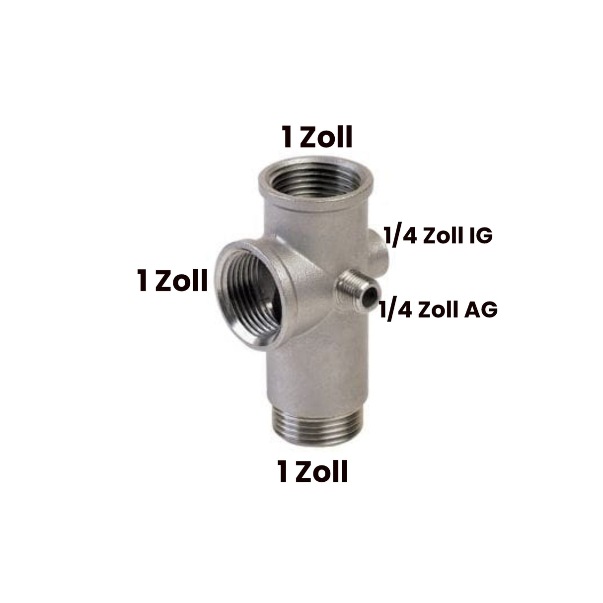 Pumpen 5-Wege Anschlussstück 1 Zoll