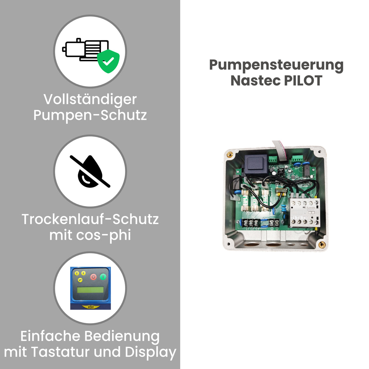 Pumpensteuerung Nastec PILOT 312 400 V