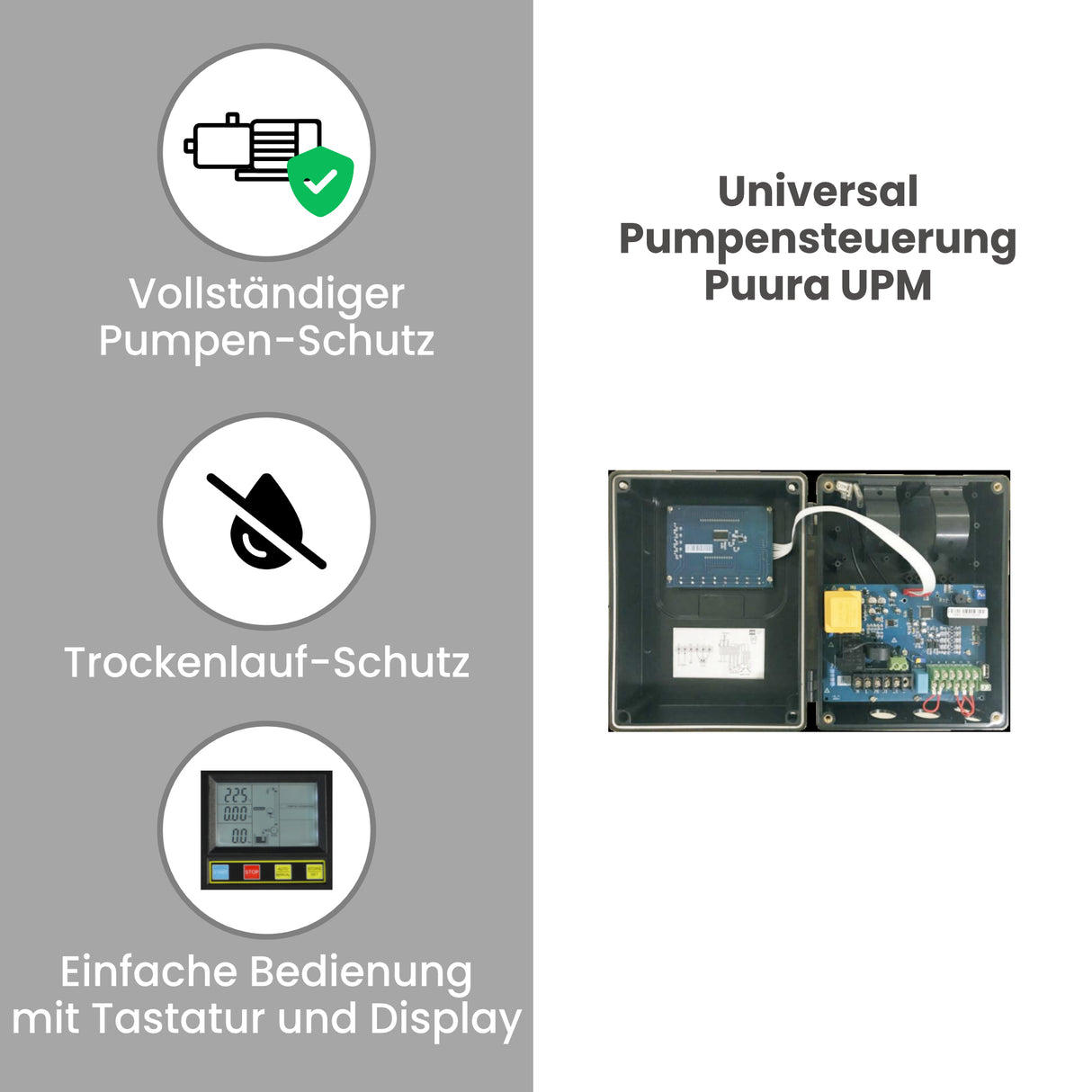 Universal Pumpensteuerung Puura UPM 230V